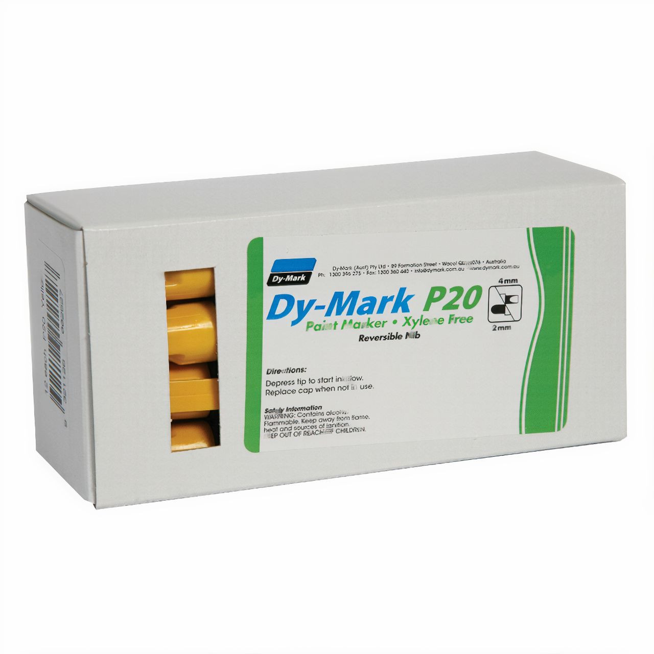 Dy-Mark P20 Paint Marker Yellow 12/pk