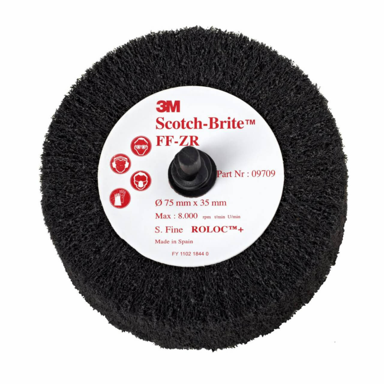 3M Scotch-Brite 09708 Roloc Clean and Finish Flap Brush 63mm x 32mm S-FIN