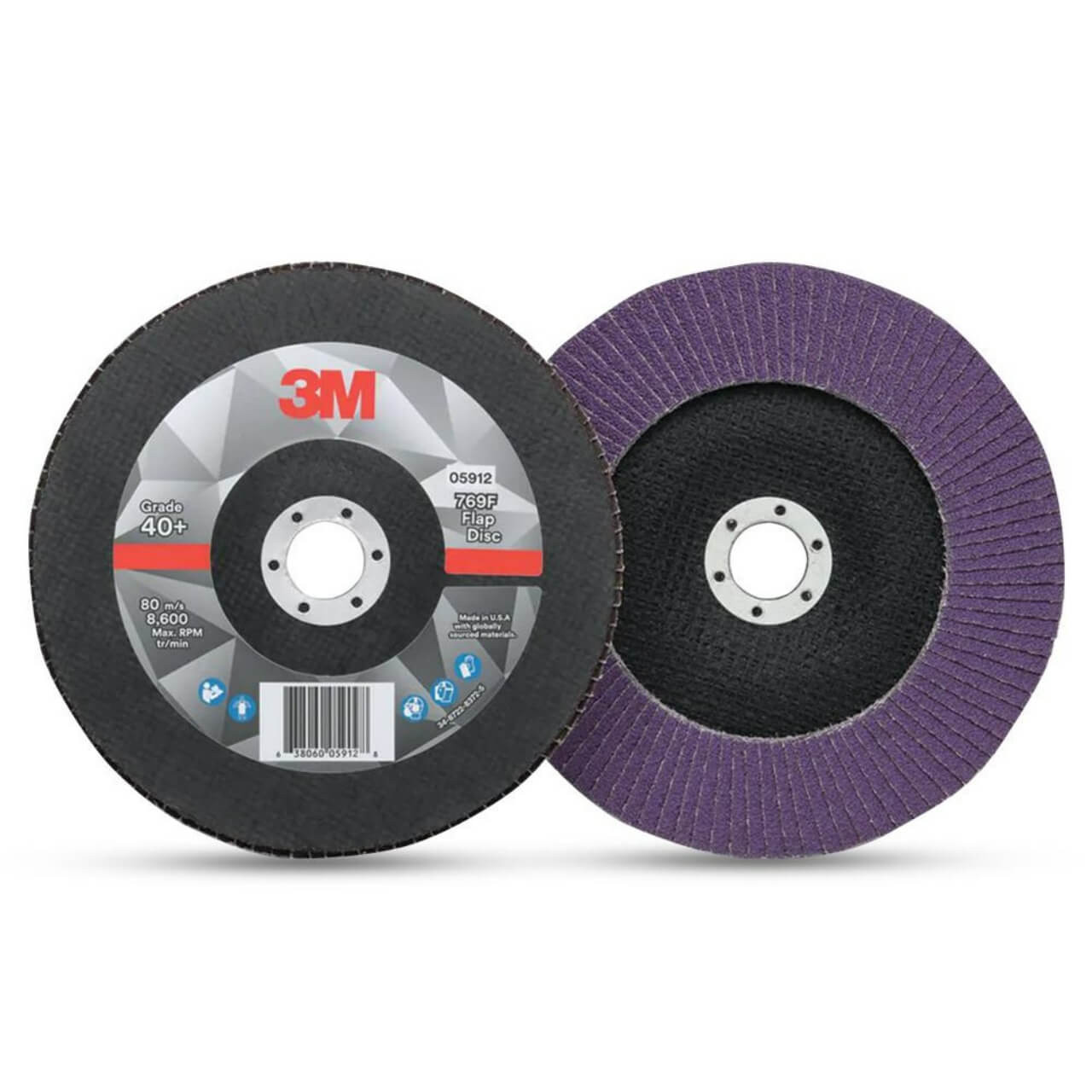3M 769F Silver Flap 125mm 80grit