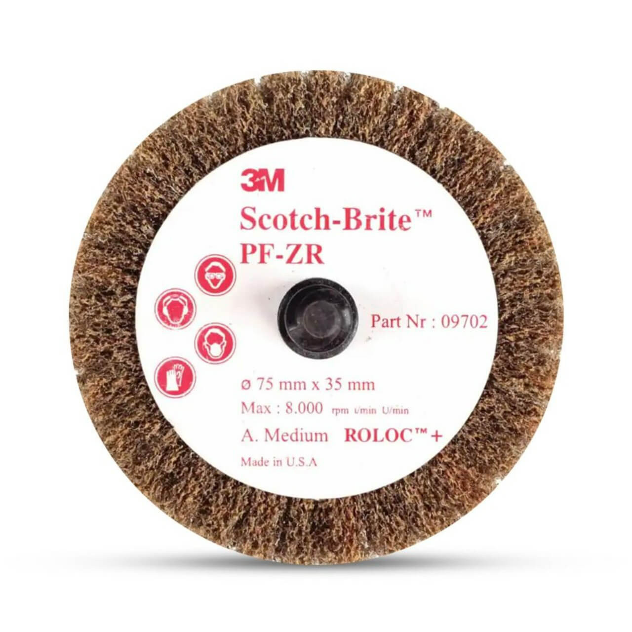 3M Scotch-Brite Cut & Polish Roloc Flap Brush 63 X 32mm Medium