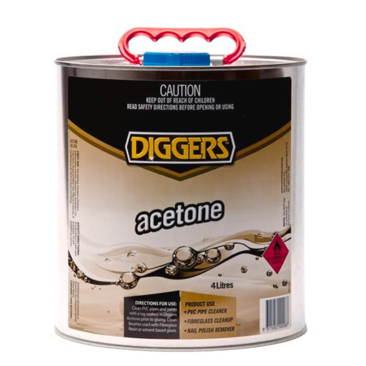 Diggers Acetone 4 Litre