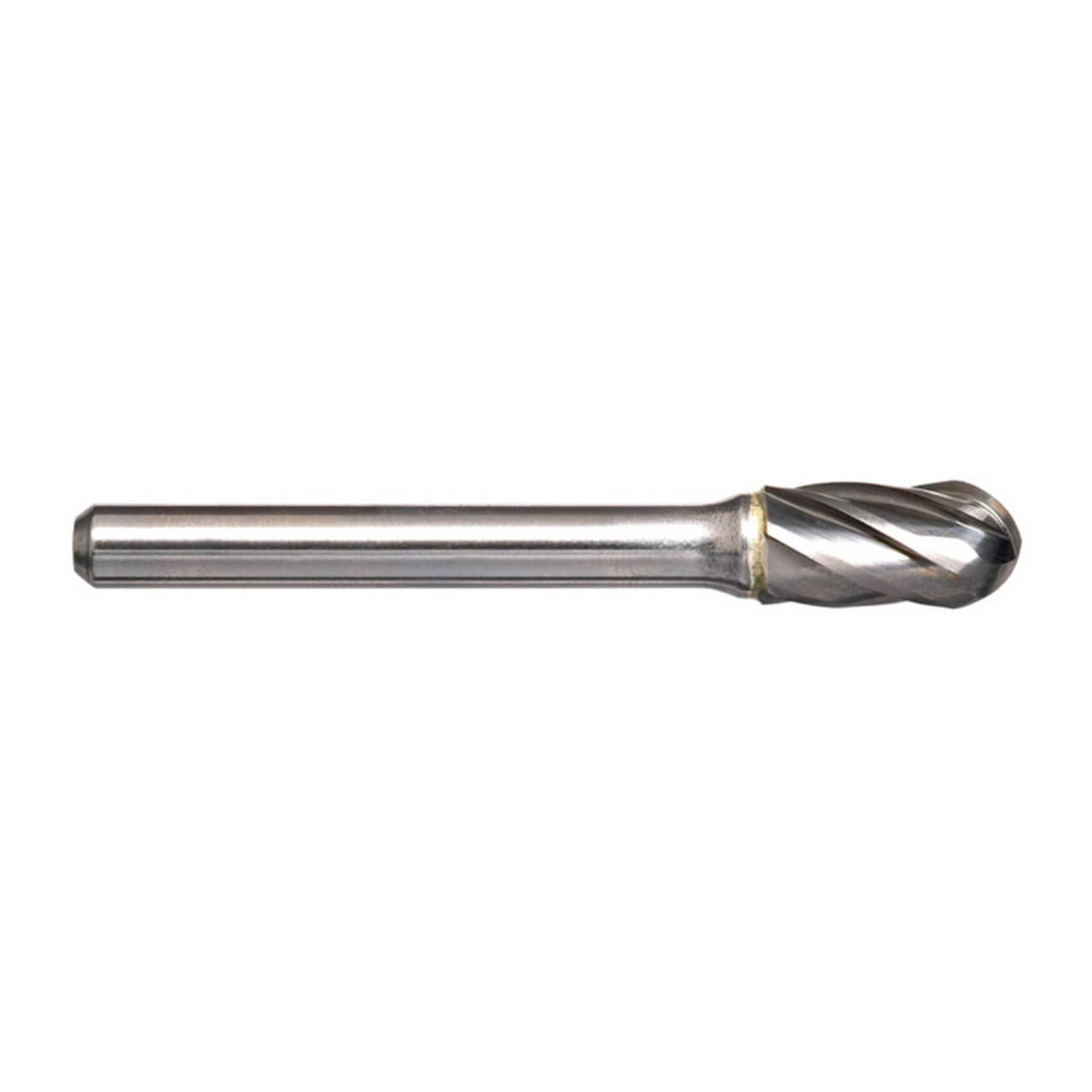 Alpha 3/4x1 Cylindrical Ball Nose Carbide Burr 1/4 Shank Aluminium Cut
