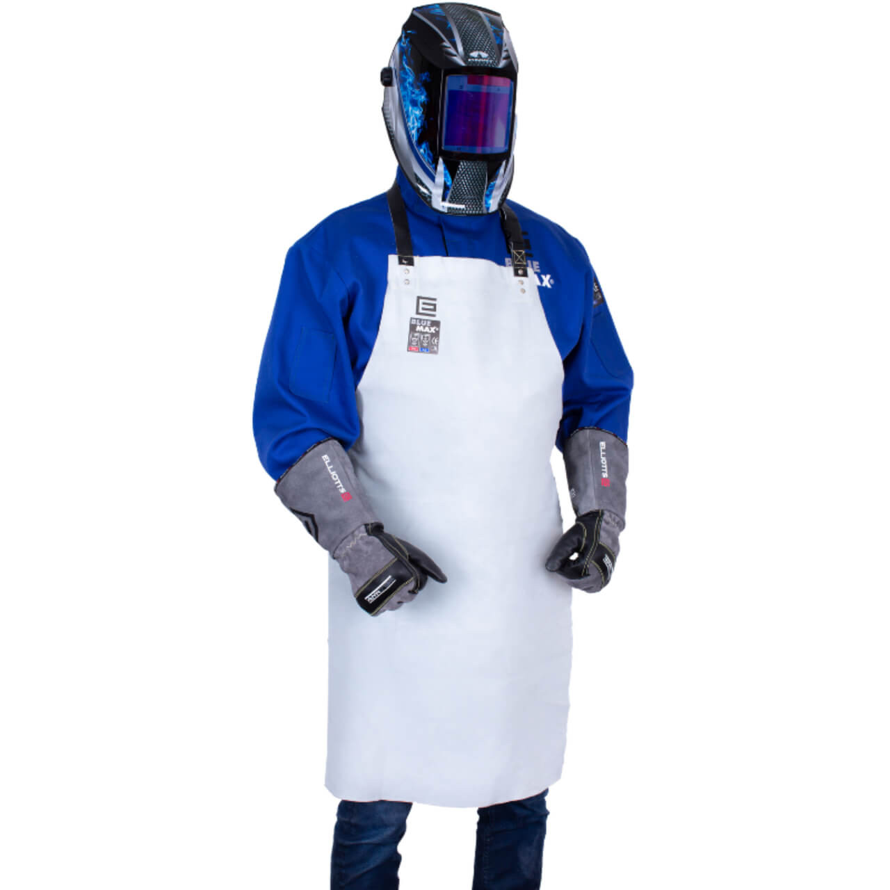 Elliotts Leather Apron Bib Style 900x550mm Leather Straps