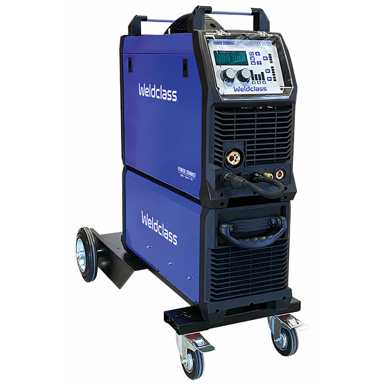 Weldclass Force 290MST Mig/Stick/Tig Welder Compact Unit 15A Plug inc Toolbox Trolley