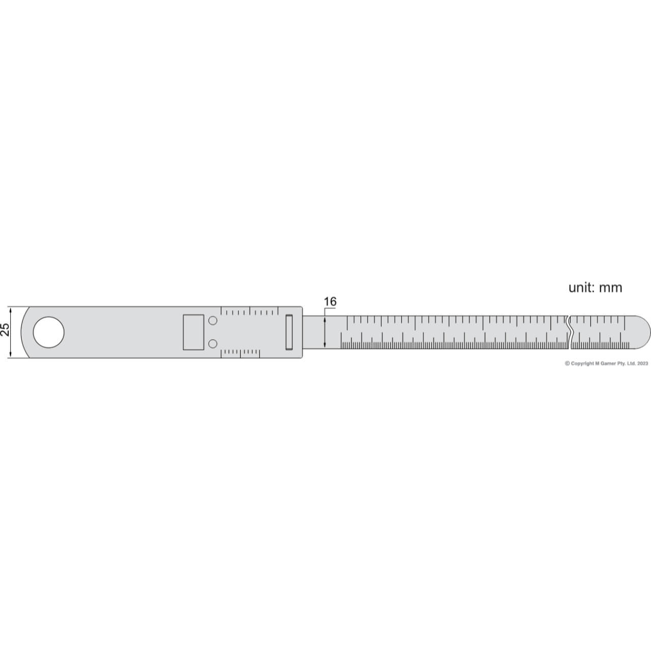 Accud 940-2200mm Circumference Tape