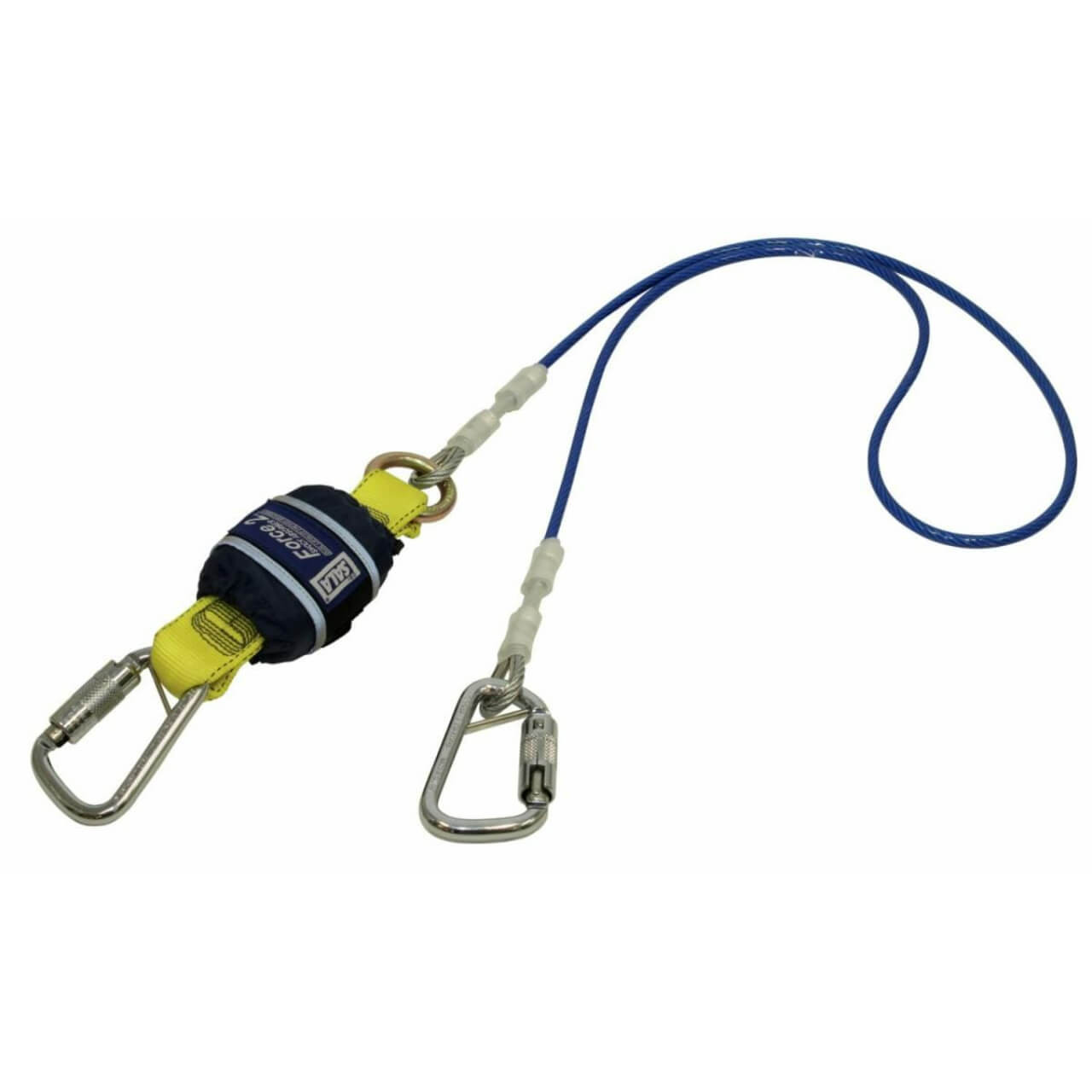 3M DBI-SALA Force2 Shock Absorbing Wire Cable Lanyard Blue 2.0m
