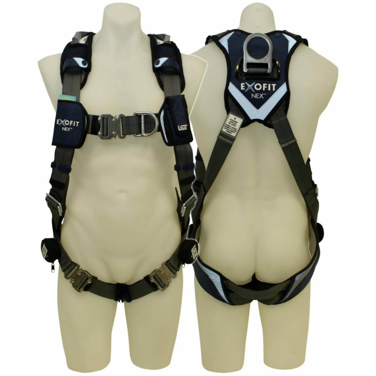 3M DBI-SALA ExoFit NEX Riggers Mining Harness with S/Steel Hardware 603L1020, Grey, Large