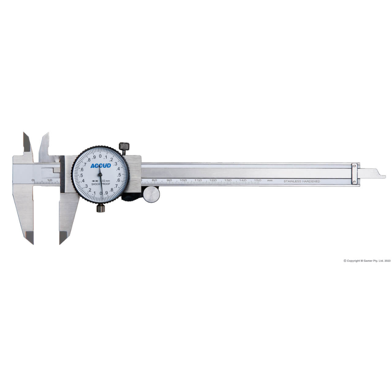 Accud 150mm Metric Dial Caliper