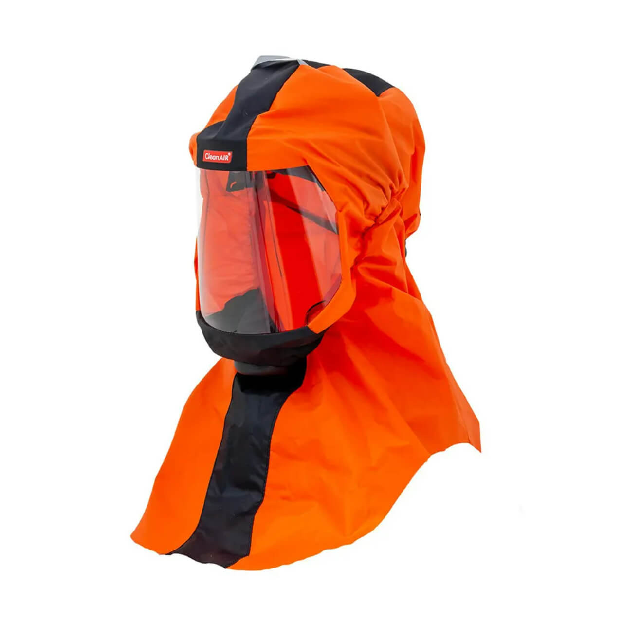 Cleanair Protective Long Respiratory Orange Hood CA-2