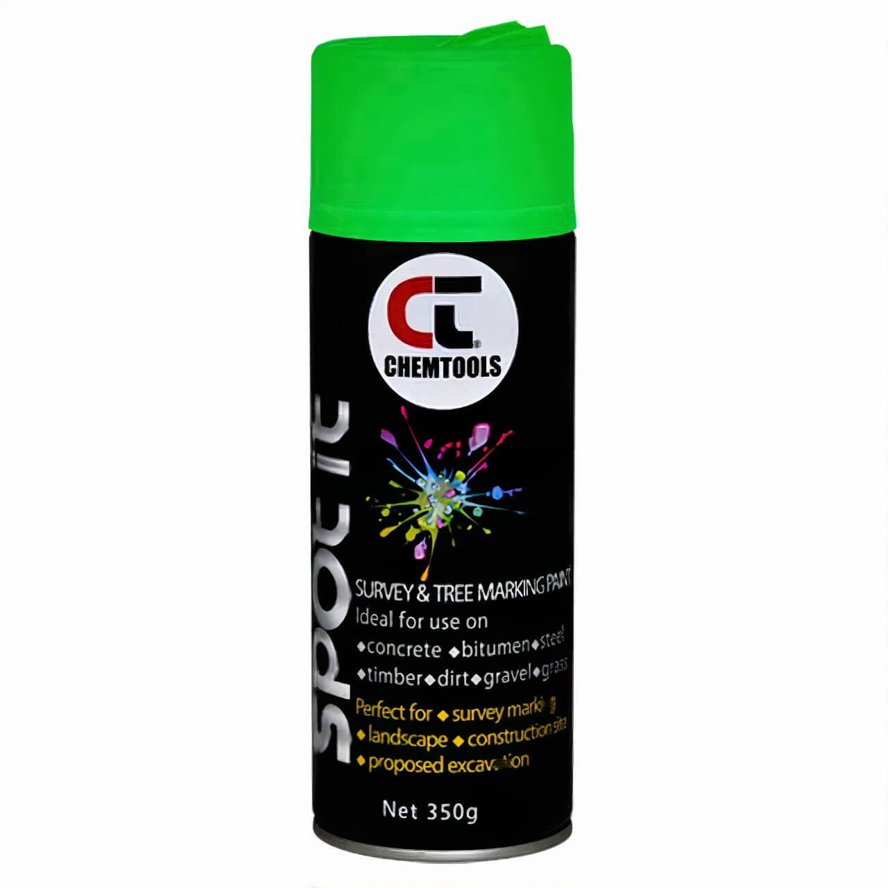 CT Spot it Marking Paint Fluoro Green 350g Aerosol