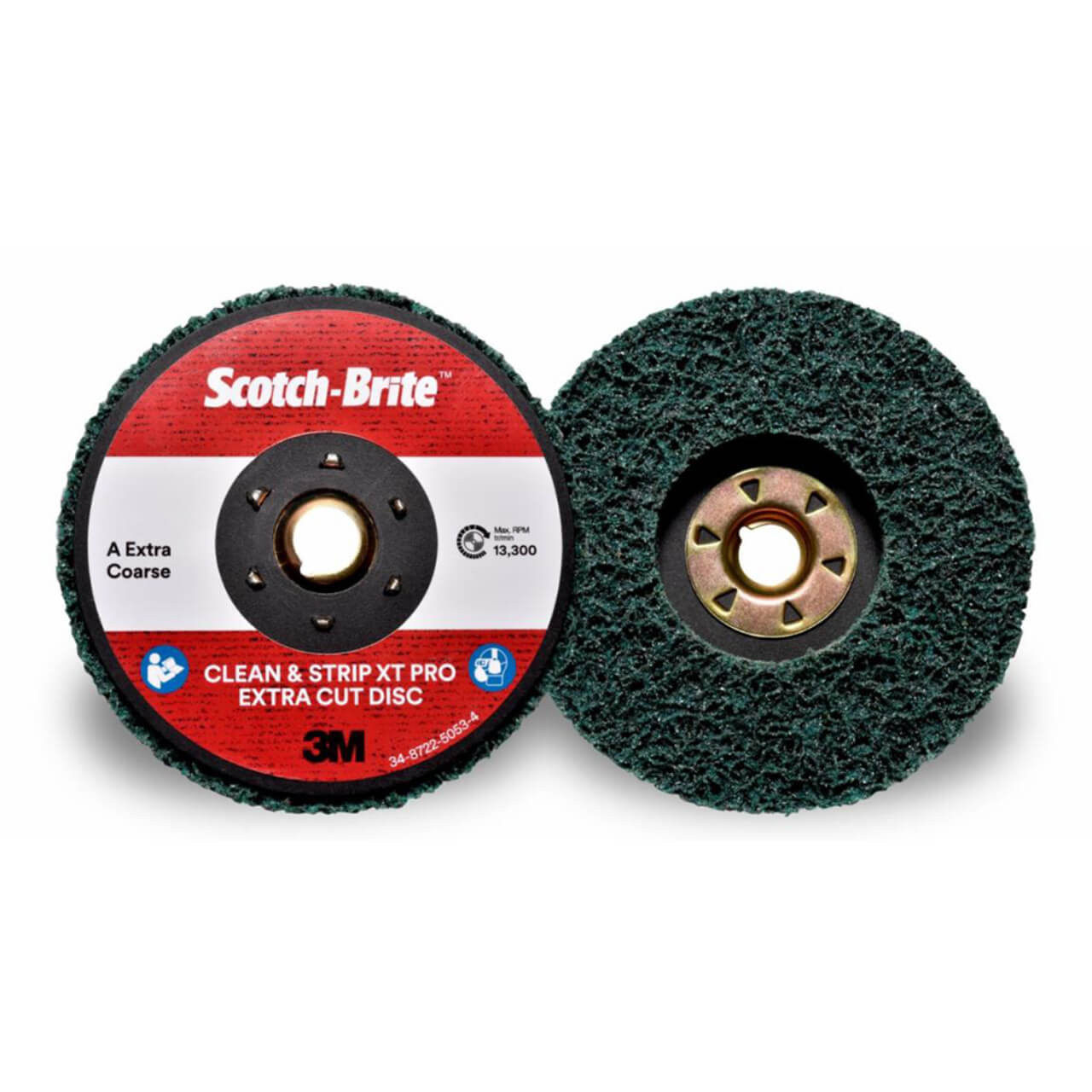 3M Scotch-Brite Clean & Strip Disc Pro EC XT-DC 178x22 CRS Green