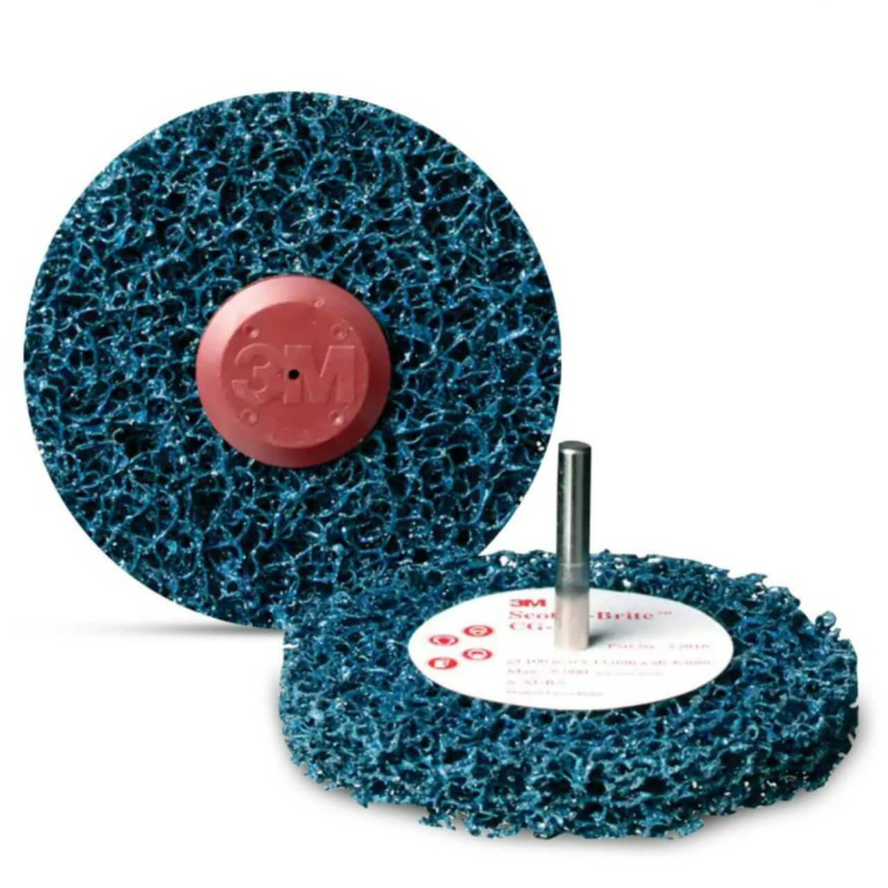 3M Scotch-Brite 75x25mm 6mm Shaft Clean & Strip Disc GP Blue XCRS