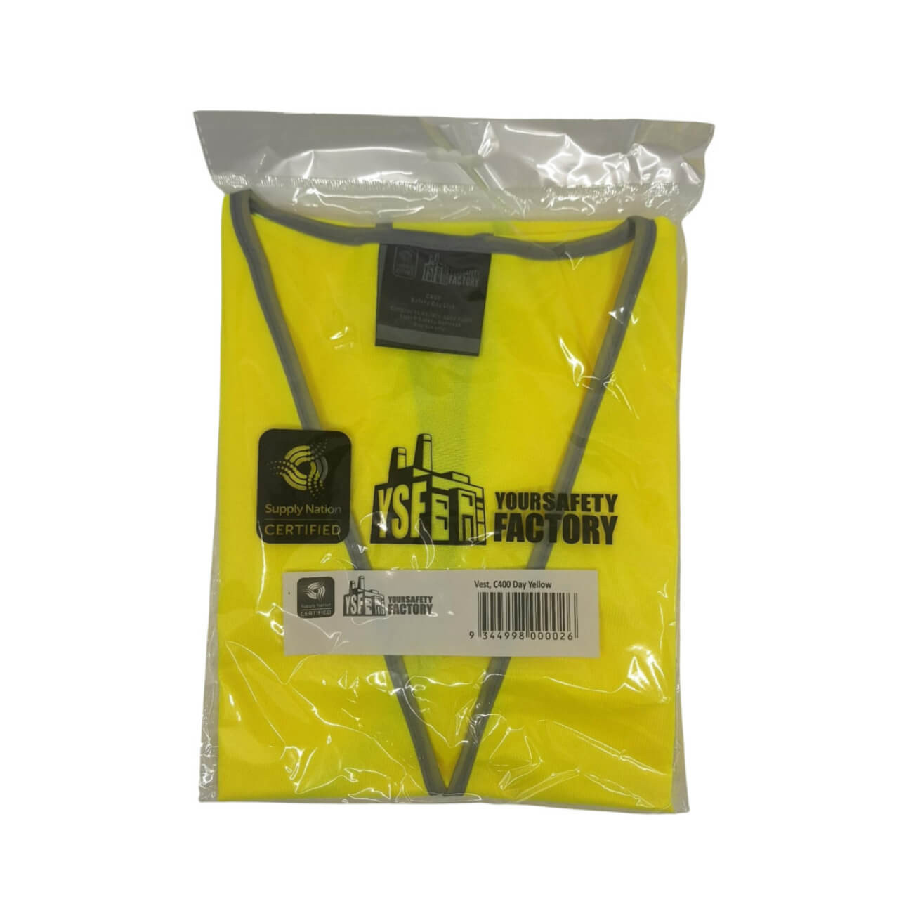 YSF Hi-VIS Day Vest Yellow M