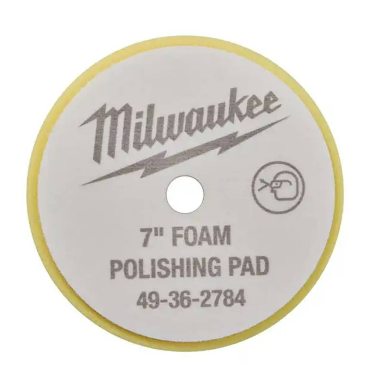 Milwaukee M18 180mm Yellow Polishing Pad