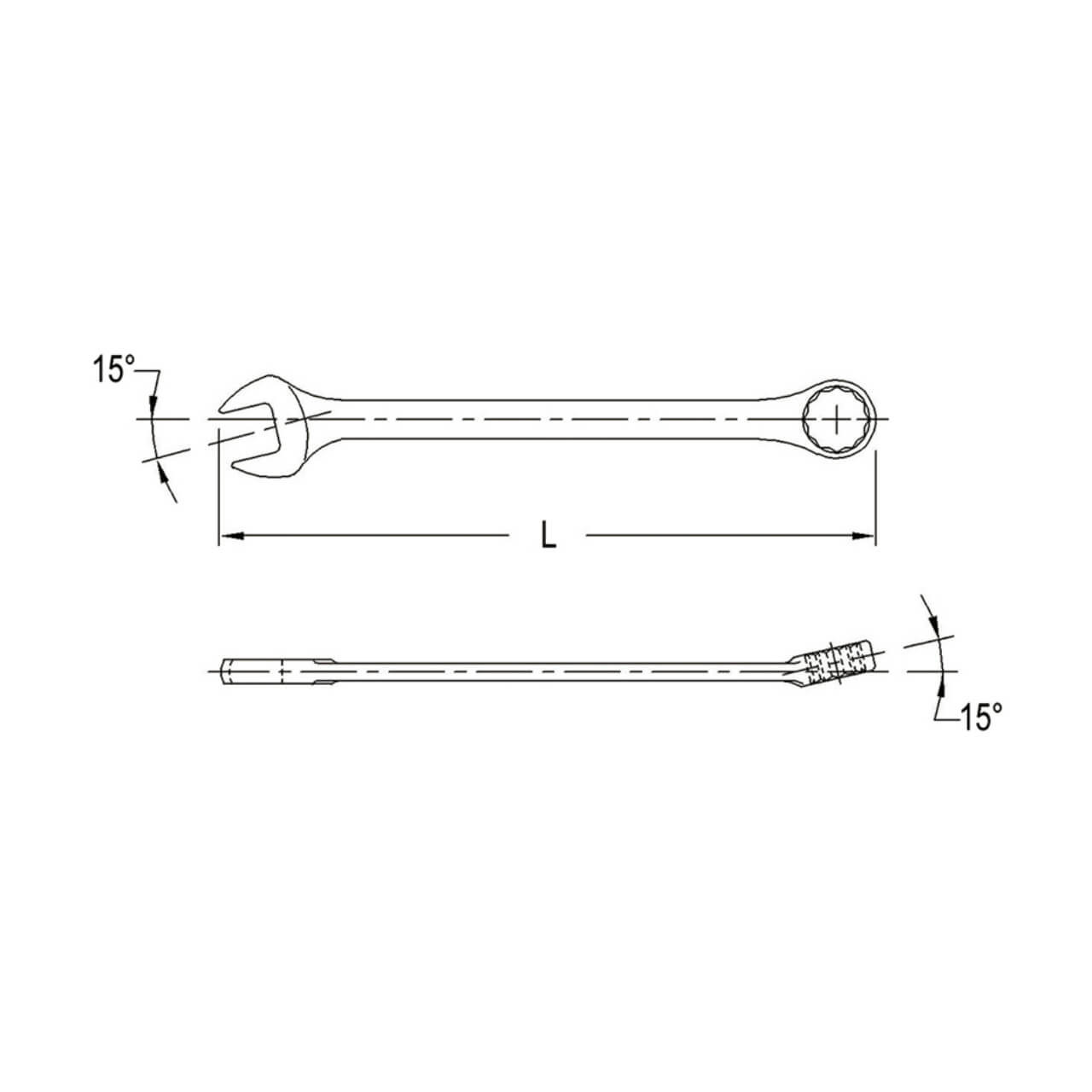 Genius 50mm Combination ROE Spanner Metric
