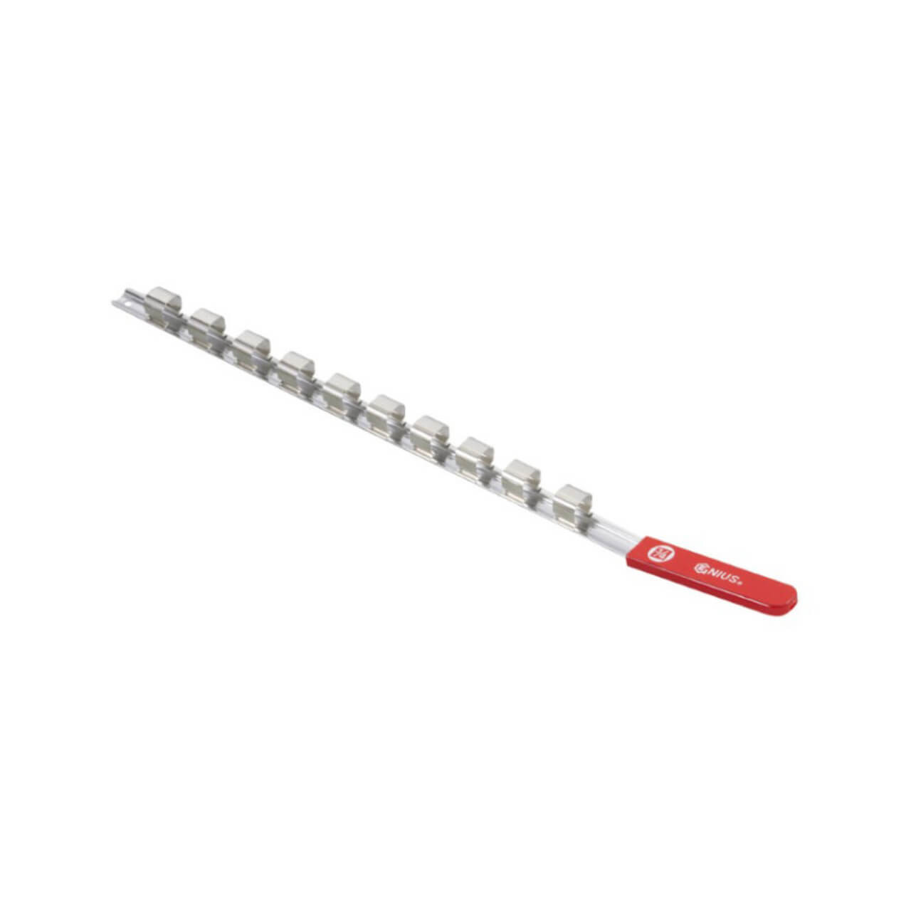 Genius 3/4 Dr Socket Rail With Clips 2pk