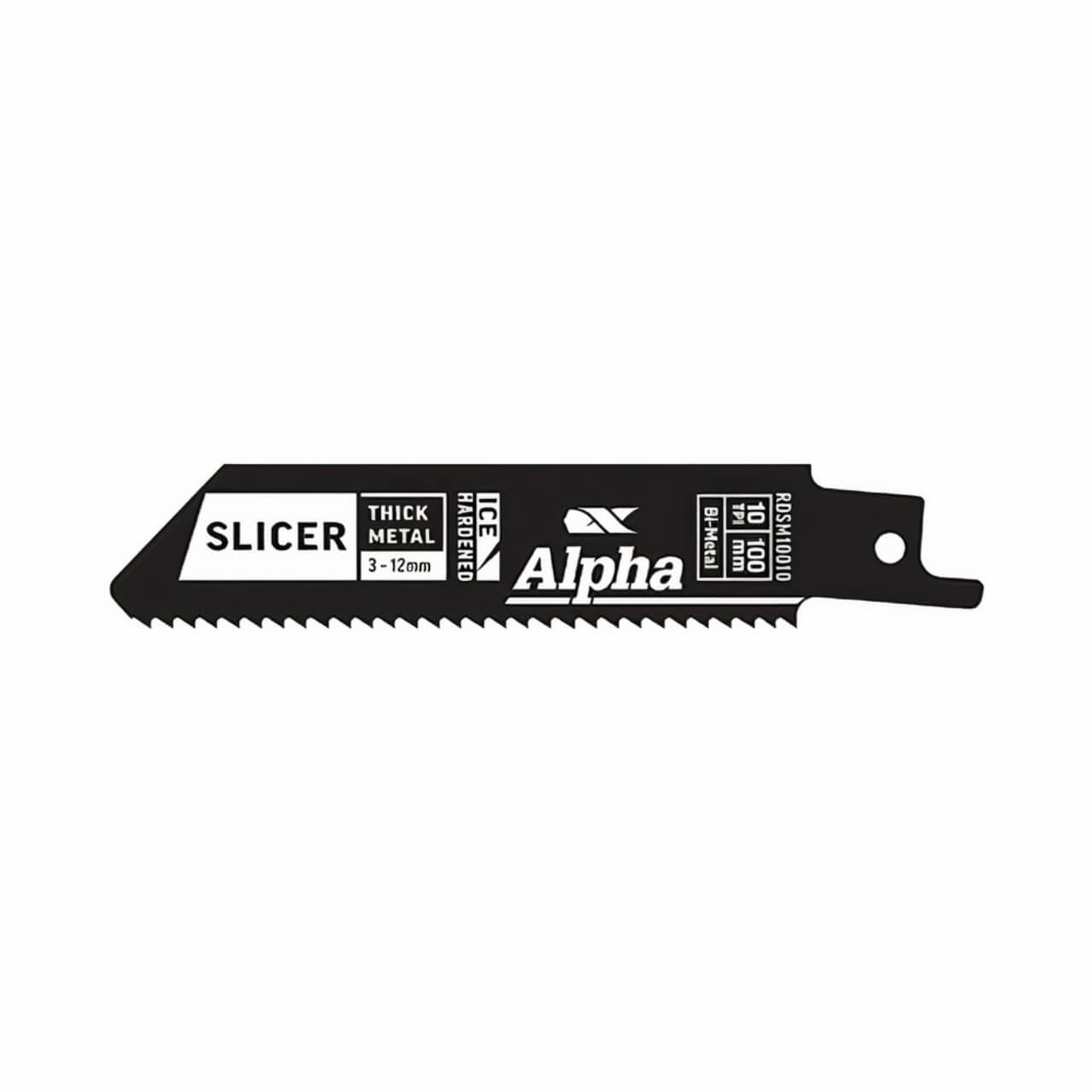 Alpha 100mm 10tpi Slicer Metal Reciprocating Saw Blade 5pk