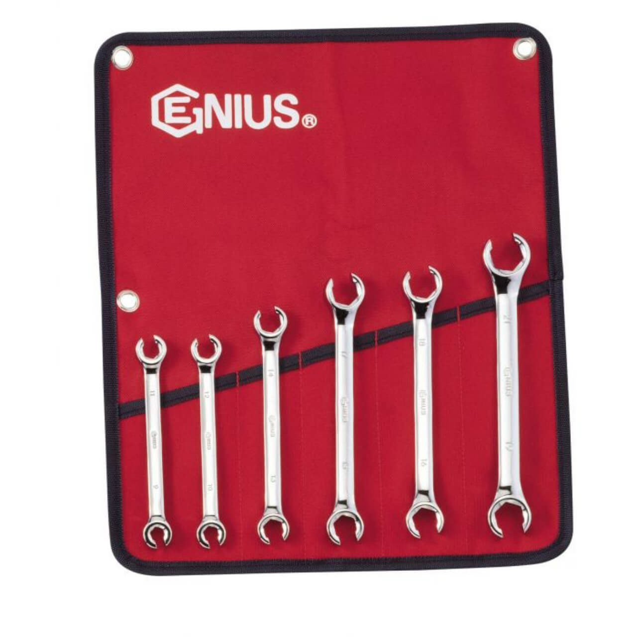 Genius 9-21mm Flare Nut Wrench Set Metric 6pce