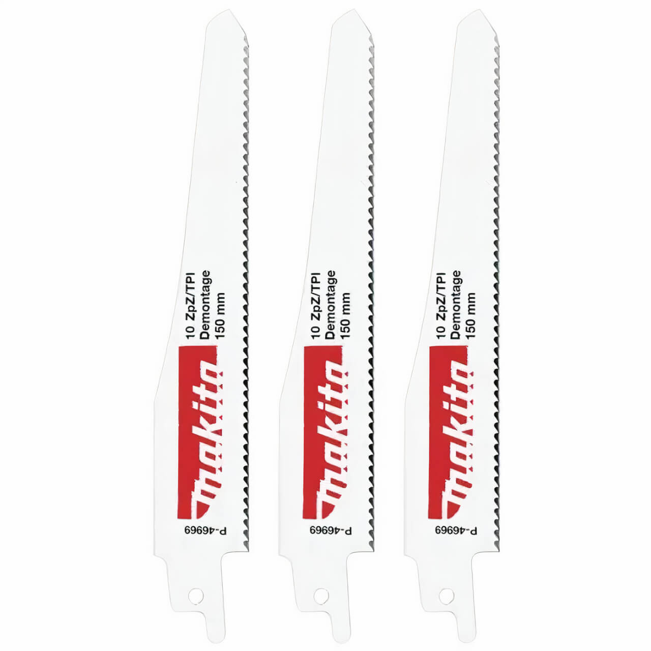 Makita Recipro Blade Bi-Metal 152mm x 1.57mm x 10tpi Universal / Multi Material 3pk