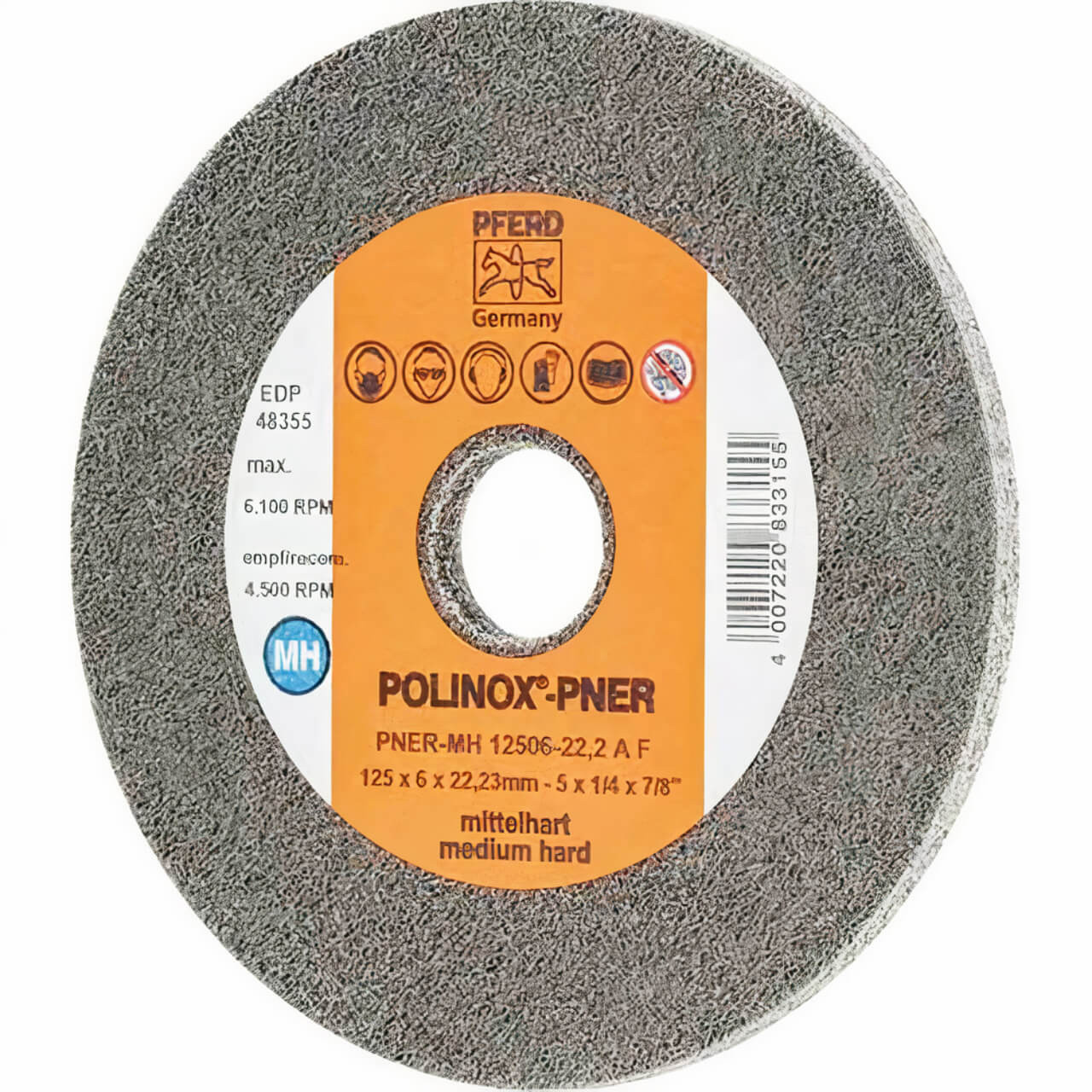 Pferd Polinox Ring Wheels Unitized Discs PNER-MH 12506-22.2 A Fine (Medium Hard)