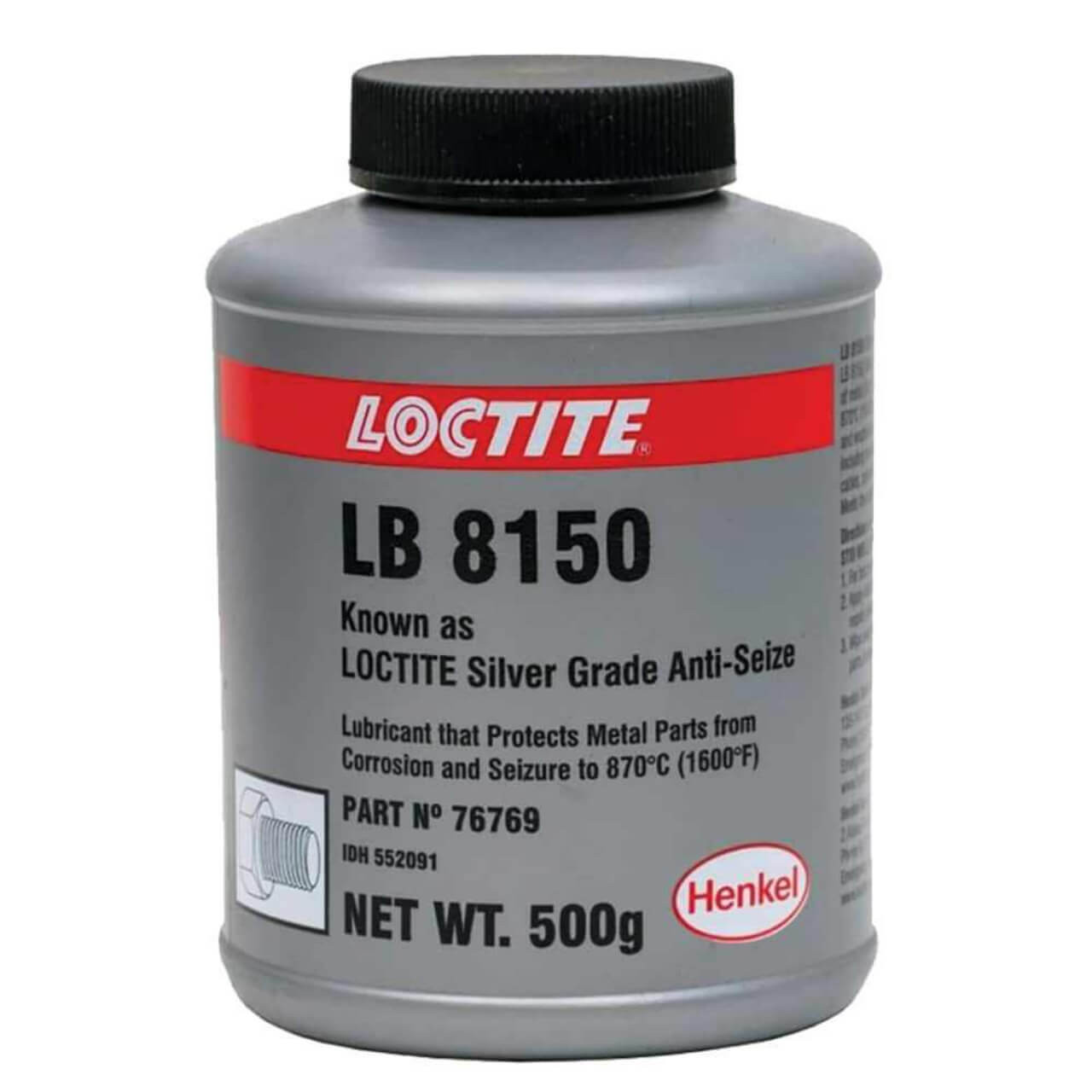 Loctite Silver Anti-Seize Brush Top Can 500g