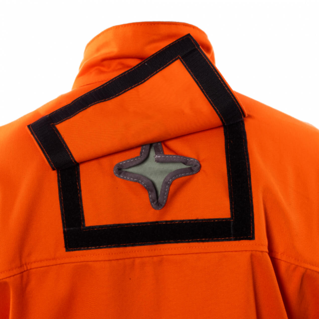 Elliotts Proban Welders Jacket Orange/ Leather Sleeves Large