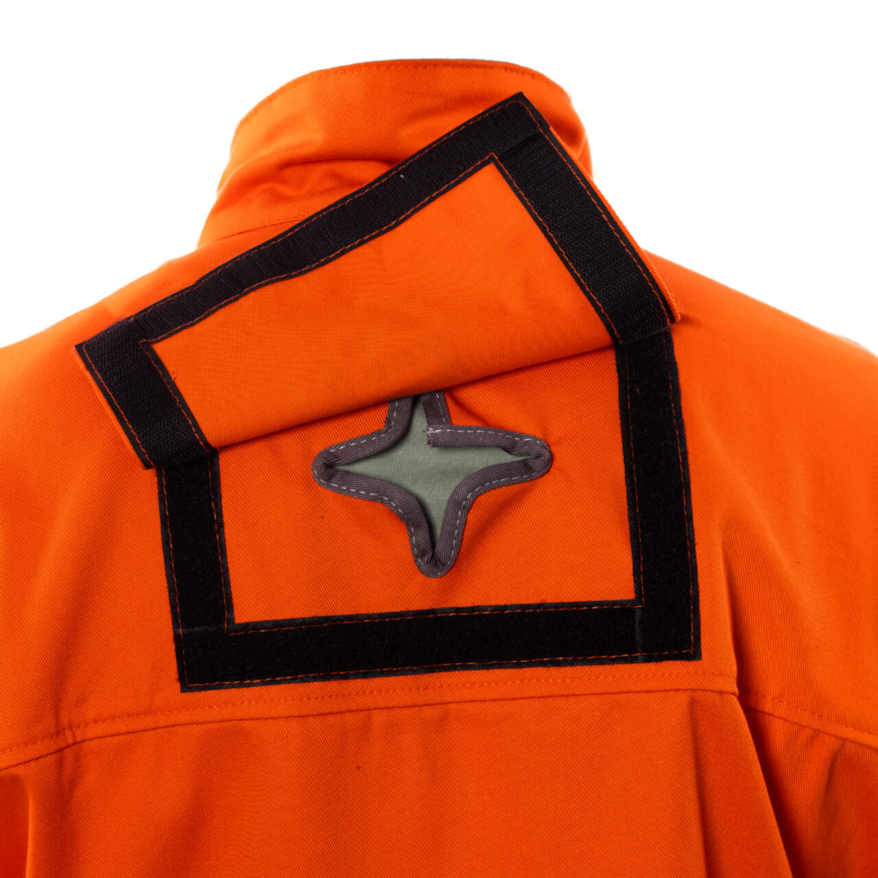 Elliotts Proban Welders Jacket Orange/ Leather Sleeves Small