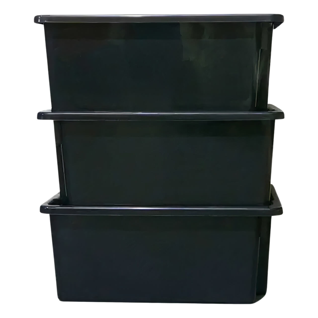 Richmond 52L Recyclable Crate Black