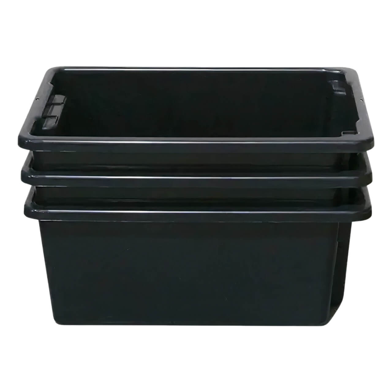 Richmond 52L Recyclable Crate Black
