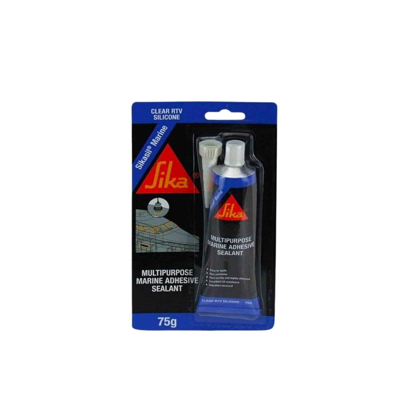 Sikasil Marine Adhesive Sealant Clear 75g
