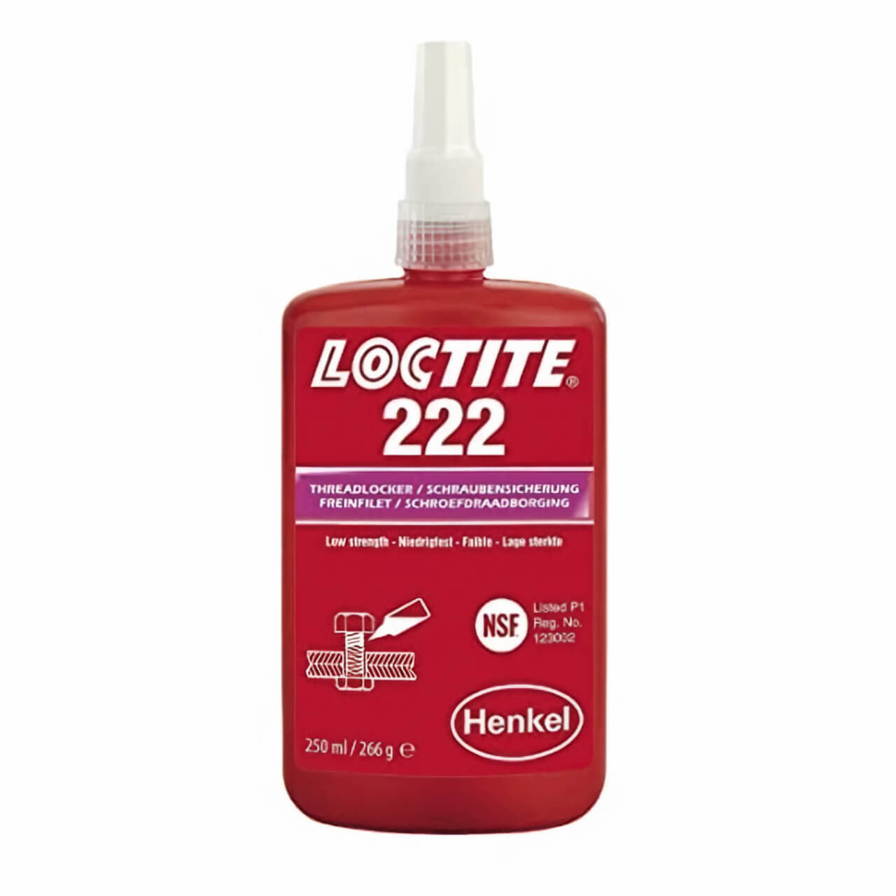 Loctite 222 Threadlocker Low Strength Purple 250ml