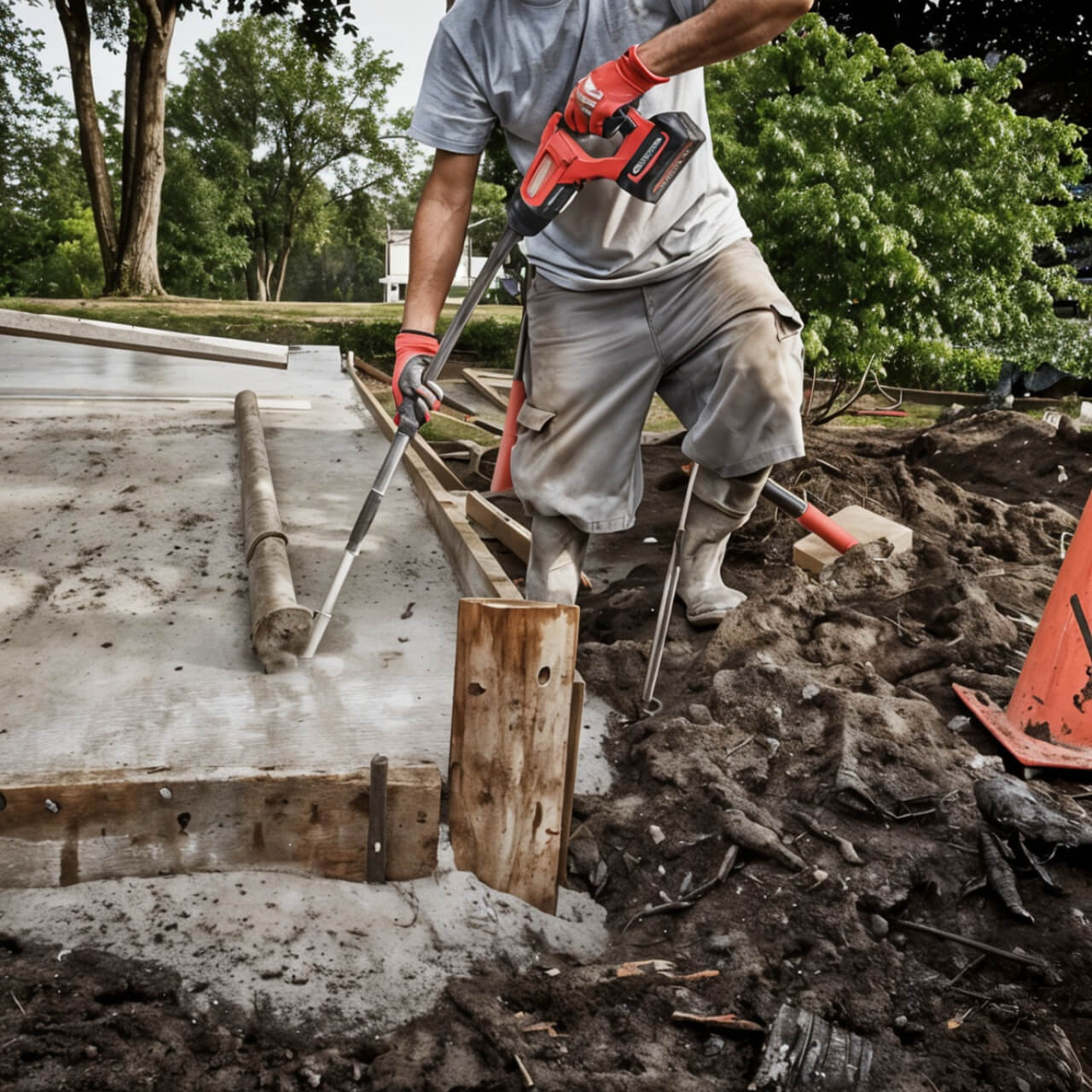 Milwaukee M18 Fuel Cordless 1200mm (4') Needle Concrete Vibrator Skin Only