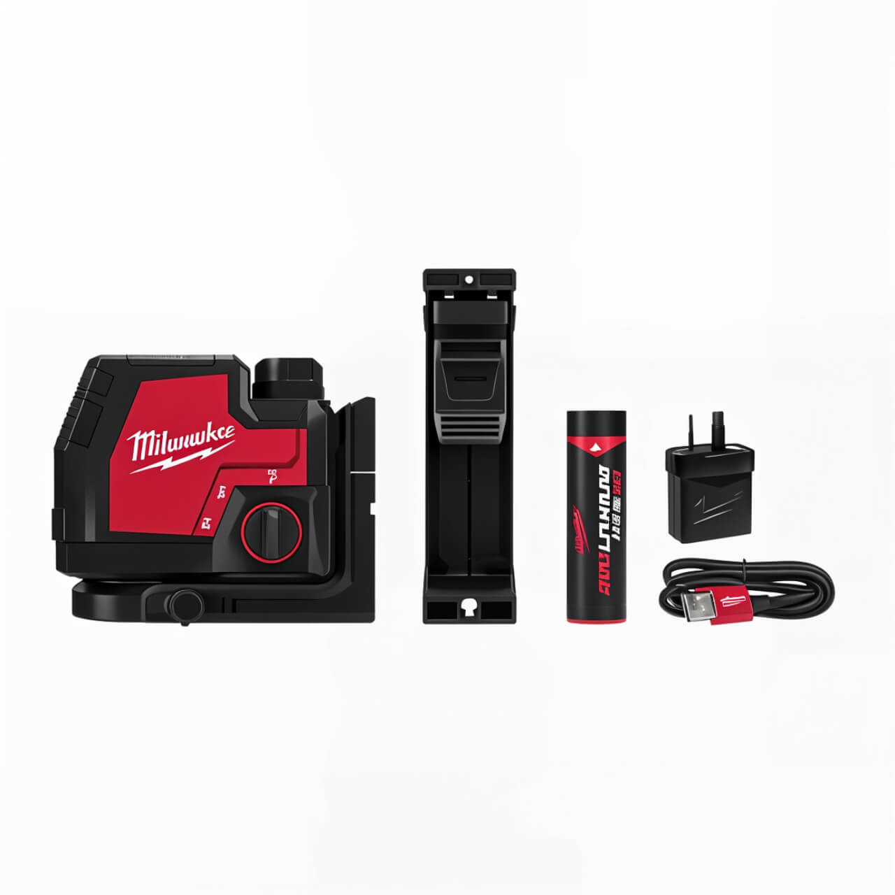 Milwaukee Redlithium USB Rechargeable Cross Line Laser Kit (1x 3.0Ah)