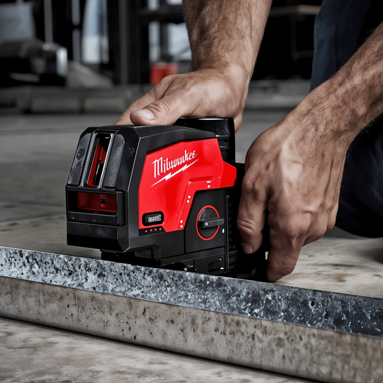 Milwaukee M12 Cordless Cross Line + 2 Plumb Laser Skin Only