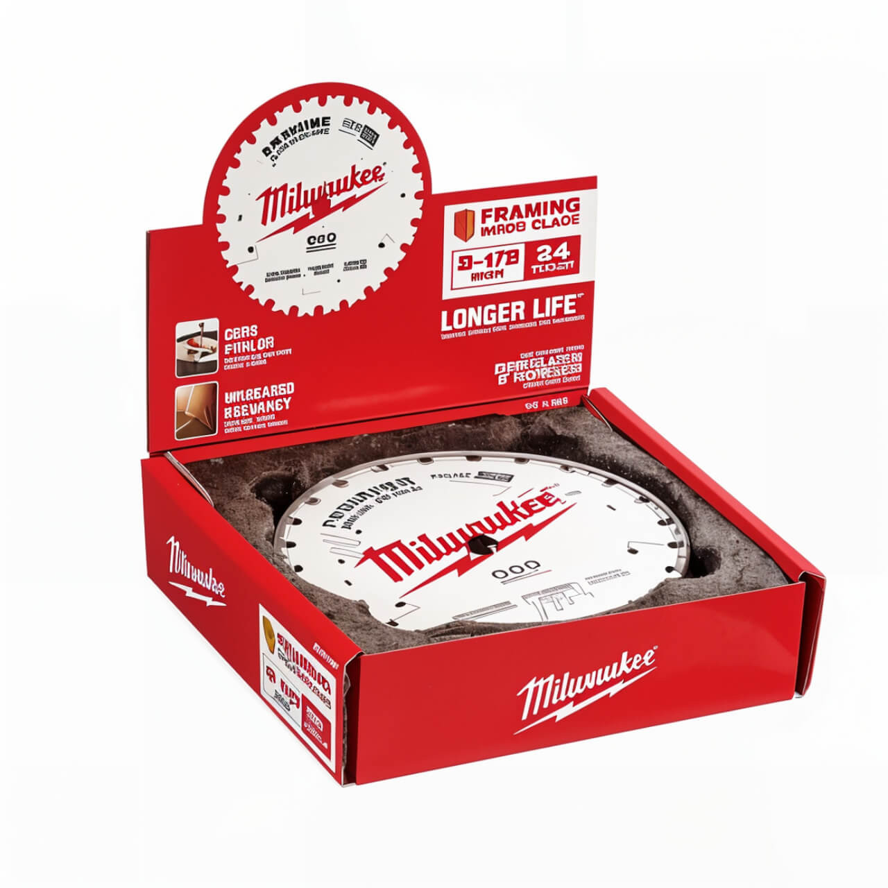 Milwaukee 165mm (6 1/2”) Framing 24T Circular Saw Blade 10pk