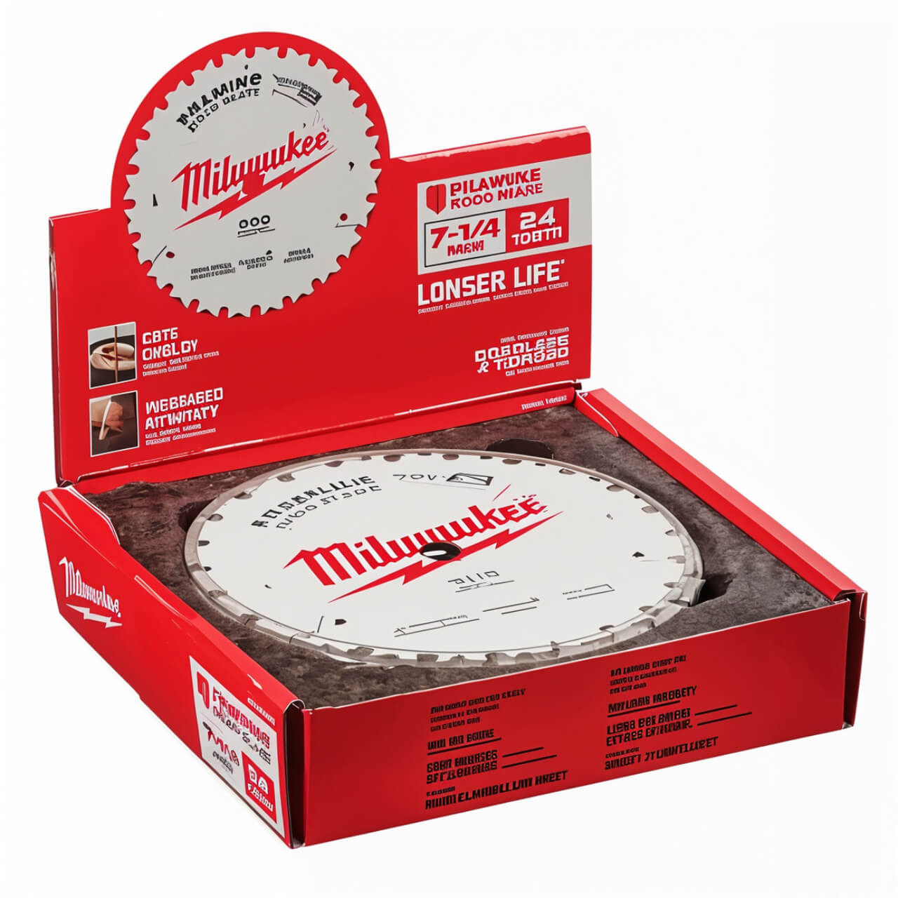 Milwaukee 184mm (7-1/4”) Framing 24T Circular Saw Blade 10pk