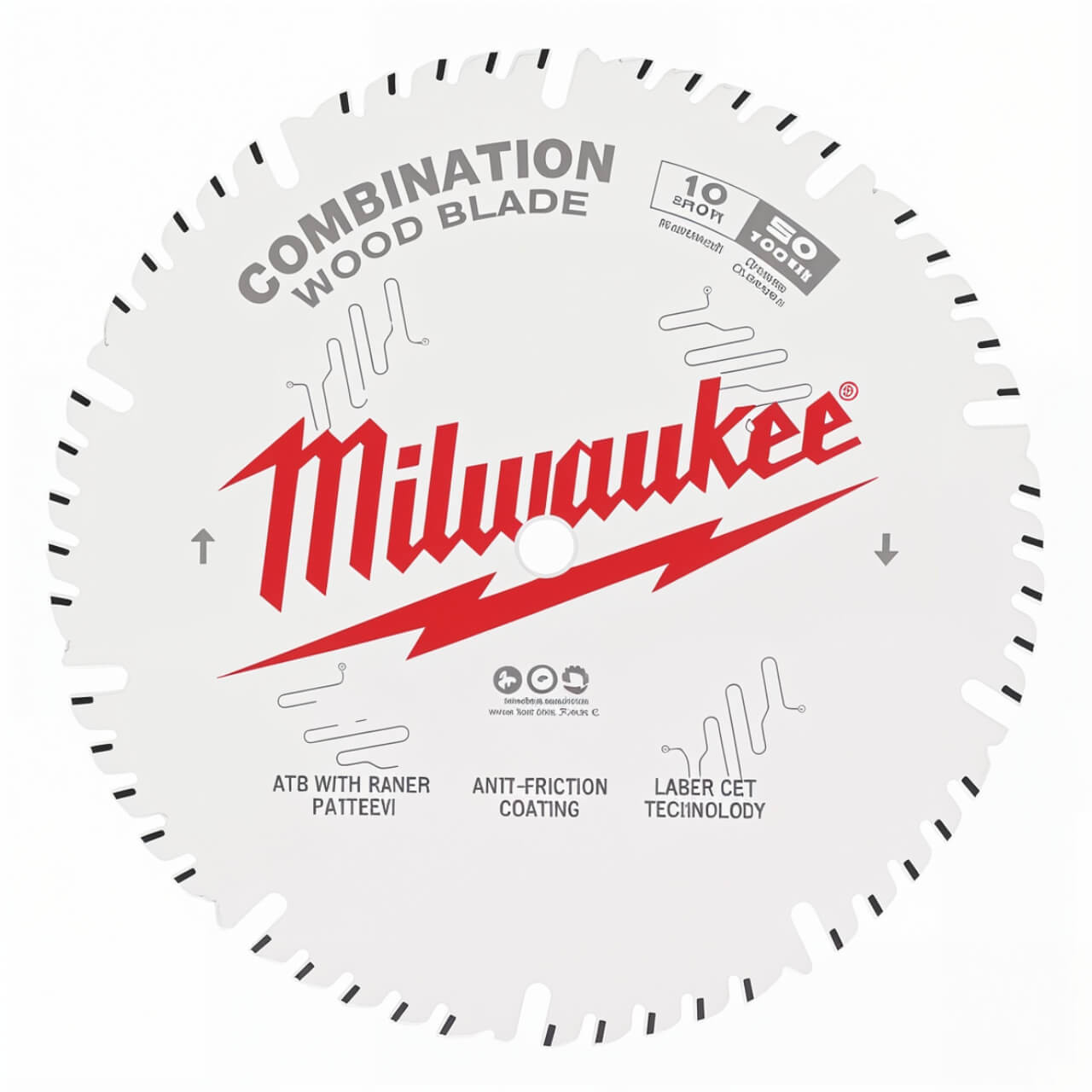 Milwaukee 254mm (10”) Combination 50T Circular Saw Blade