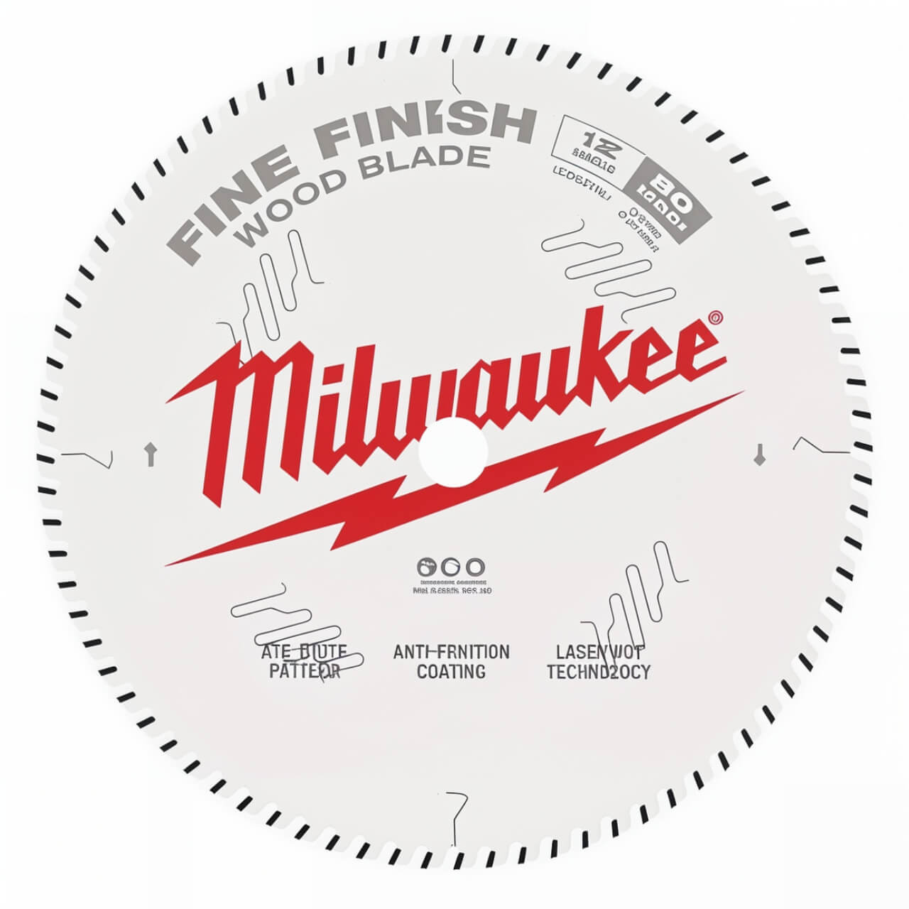 Milwaukee 305mm (12”) Fine Finish 80T Circular Saw Blade
