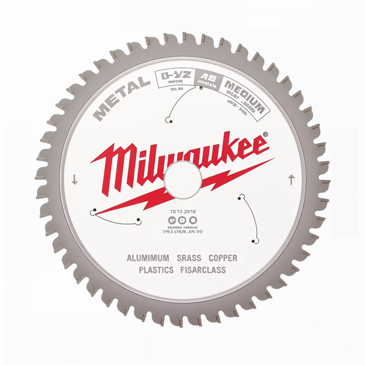 Milwaukee 165mm (6-1/2”) 48T Medium Metal Circular Saw Blade
