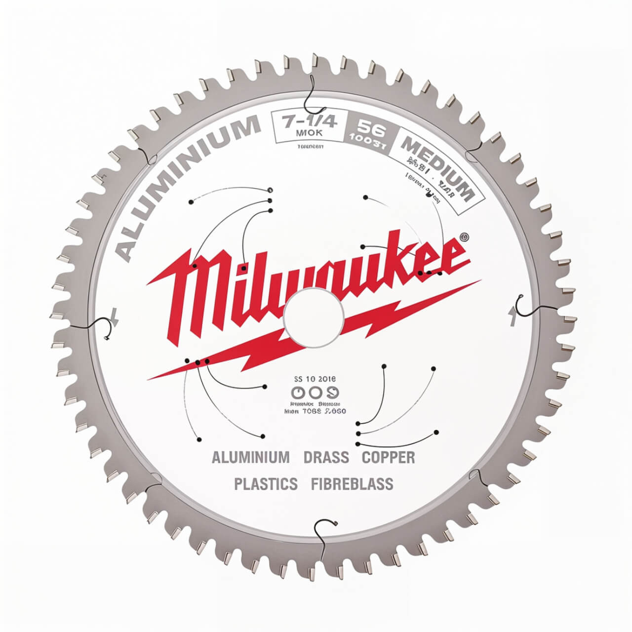 Milwaukee 184mm (7-1/4”) 56T Aluminium Circular Saw Blade