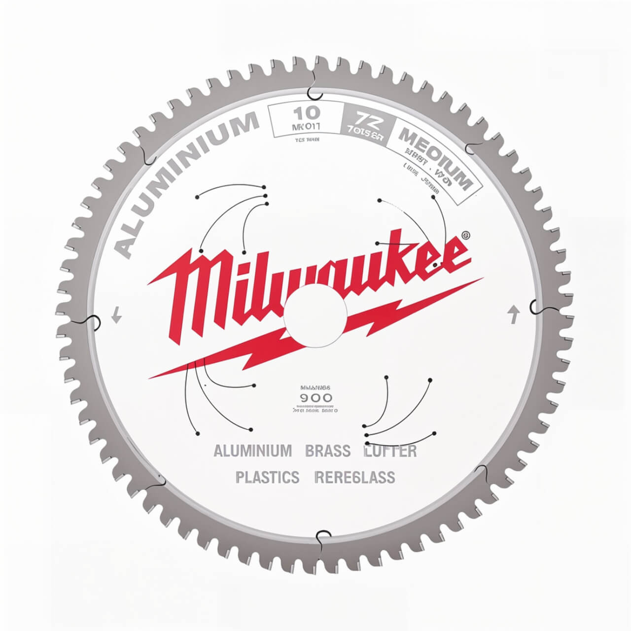 Milwaukee 254mm (10”) 72T Aluminium Circular Saw Blade
