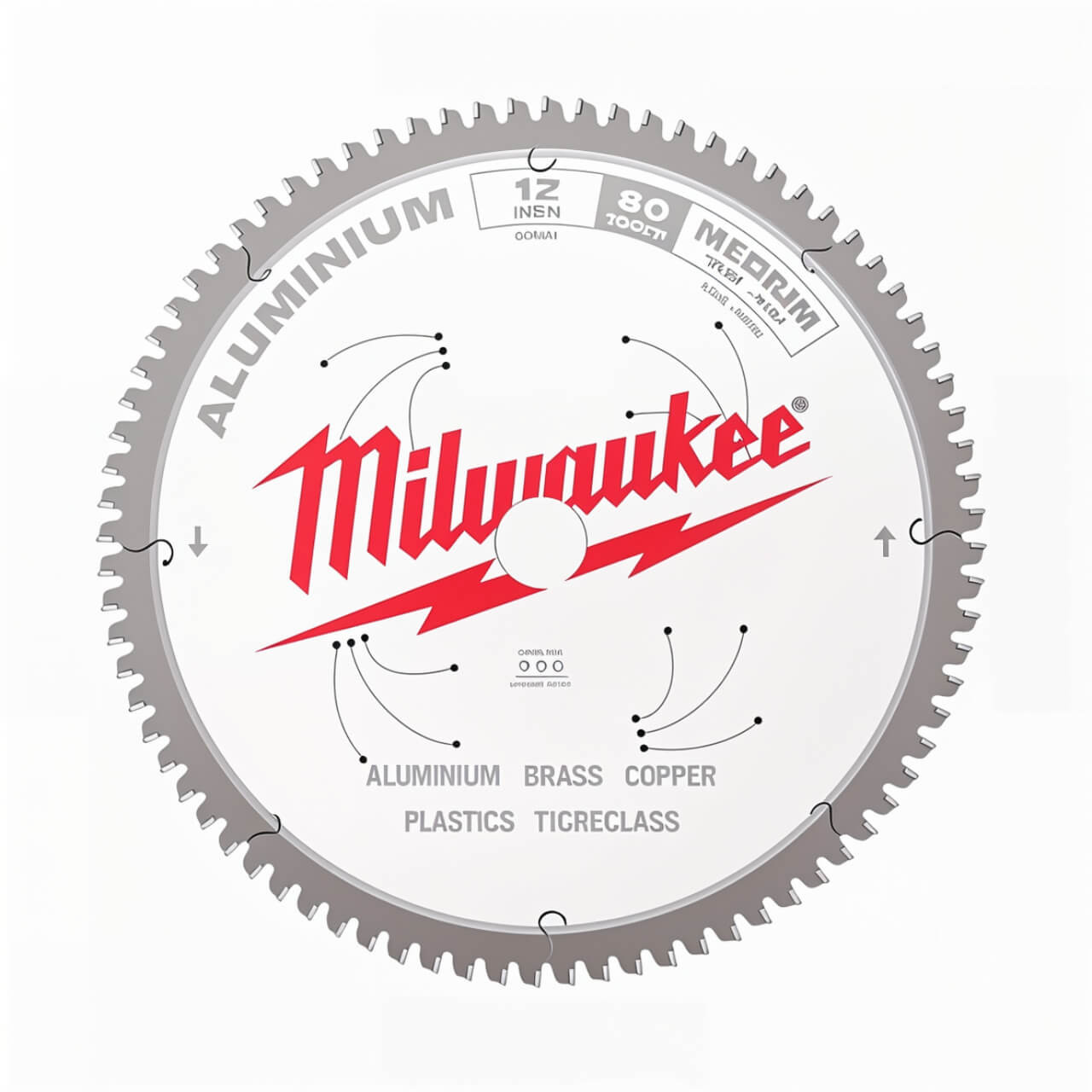 Milwaukee 305mm (12”) 80T Aluminium Circular Saw Blade