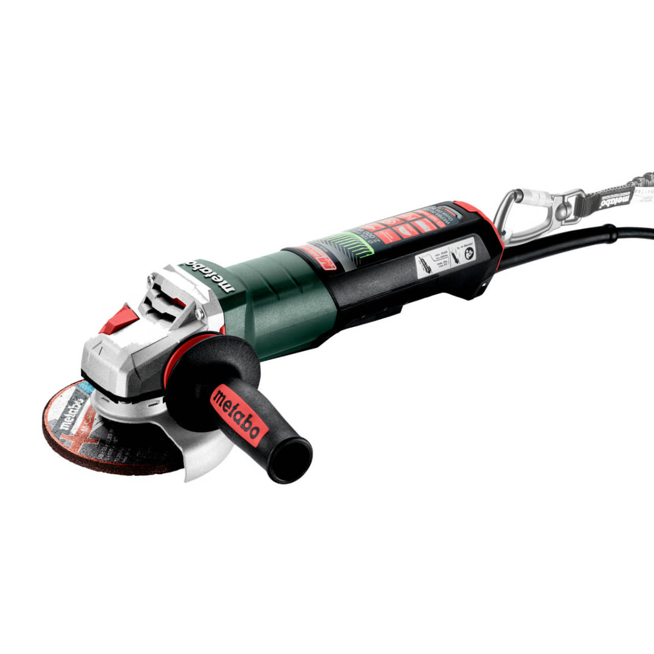 Metabo WEPBA 20-125 QUICK DS Brushless Angle Grinder 125mm 2000W Deadman Switch W/ Drop Secure Attachment