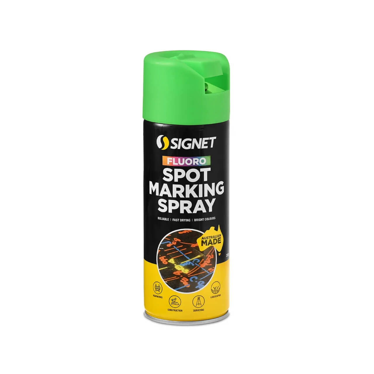 Signet Spot Marking Paint Fluoro Green 350g