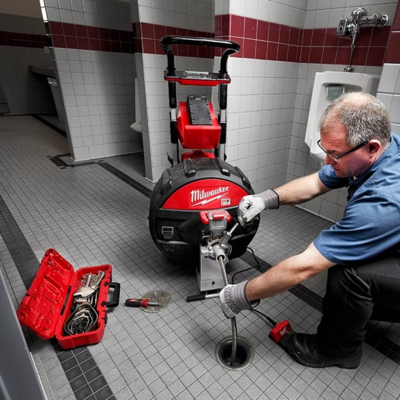 Milwaukee MX Fuel Sewer Drum Machine With Powerreedz Lift Assist (Tool Only)