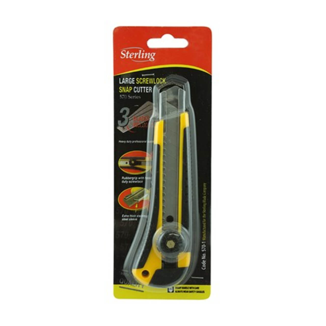 Sterling Rhino-Grip Yellow 18mm Screw-Lock Cutter