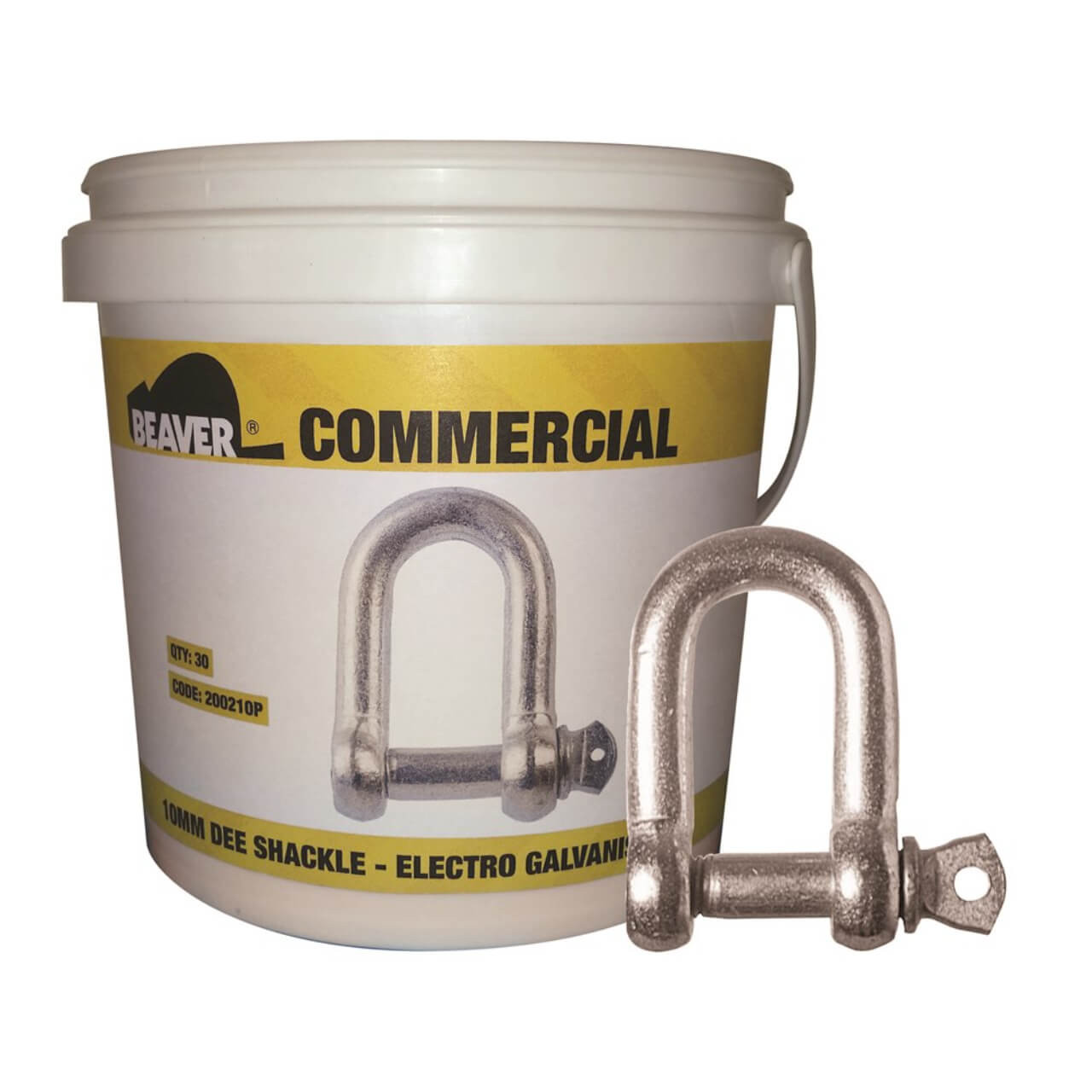 Shackle Dee Comm Electro Gal 10mm
