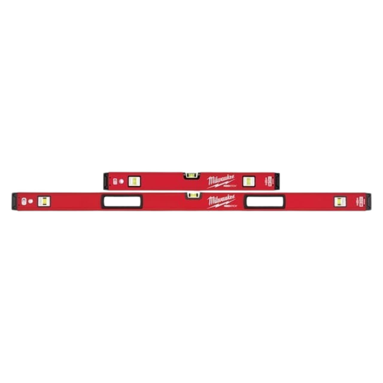 Milwaukee Redstick 600mm/1200mm Magnetic Box Level Set