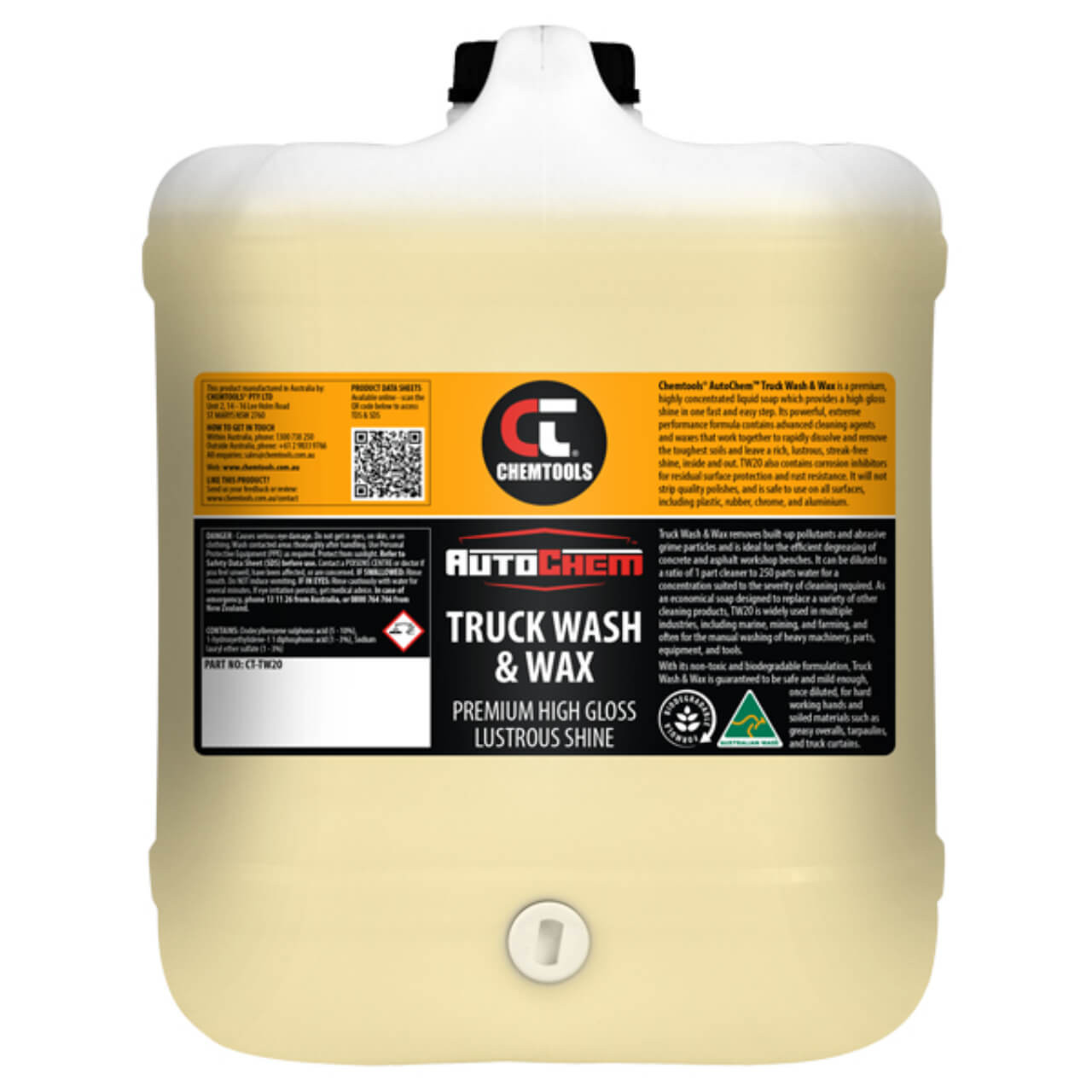 Chemtools Truck Wash & Wax, 20L