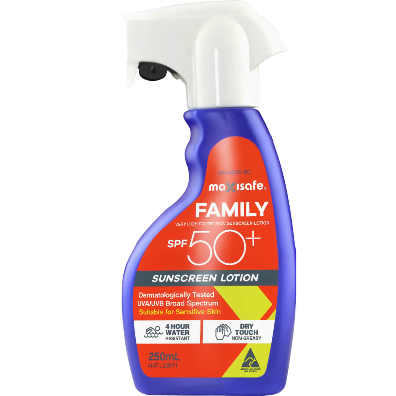 Maxisafe SPF 50+ Sunscreen - 250ml Spray